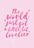 Cute New Baby Card - The World Just Got A Little Bit Lovelier - Baby Girl created by Bow & Bell