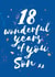 Classic 18th Birthday Card - For Son - Stars created by Bow & Bell