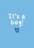 Classic New Baby Card - It's A Boy created by Amy (Hedgecards)