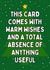 Funny Christmas Card - Sarcastic - A Total Absence Of Anything Useful created by Sundiva Designs