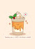 Cute Christmas Card - Latte - Kawaii created by Rosalie Perl