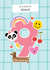 Cute 9th Birthday Card - For Niece - Stickers created by Macie Dot Doodles