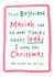 Funny Christmas Card - For Boyfriend - Christmas List - Mariah Carey created by Bow & Bell
