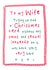Funny Christmas Card - For Wife - Innuendo created by Bow & Bell