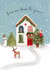 Classic Christmas Card - From Our House To Yours created by Love Lucy Illustration