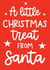 Classic Christmas Card - Treat - Santa - Money created by Word Up Creative
