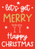 Classic Christmas Card - Let's Get Merry - Cocktails created by Word Up Creative