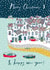 Classic Christmas Card - Costal Village - Houses & Boats created by Jessica Hogarth