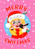 Cute Christmas Card - Taylor Swift created by NICHOLA COWDERY ILLUSTRATIONS 