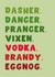 Funny Christmas Card - Reindeers - Alcohol created by Pink Peach Cards