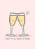 Cute Birthday Card - Cheers To My Besties Birthday - Kawaii created by Rosalie Perl