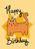 Party Bumhole Cat Birthday Card created by Mogs Austin