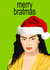 Funny Christmas Card - Charli XCX - Brat created by Pink + Pip