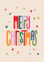 Fun Christmas Card - Colourful Typography - Stars created by Raspberry Blossom