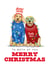 Funny Christmas Card - To Both of You - Festive Dogs created by badgerbee design