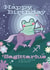 Cute Birthday Card - Star Sign - Sagittarius - Frog created by Ellie MH Designs