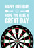 Fun Birthday Card - For Him - Darts created by BB Designs