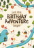 Cute Birthday Card - Let The Adventure Begin! - Treasure Map created by Bev O'Connor || @oconnordesign