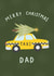 Funny Christmas Card - For Dad - Taxi created by Lydia Southgate