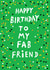 Cute Birthday Card - For Friend - Fab Friend created by Earlybird