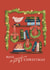 Cute Christmas Card - Cosy Christmas - Bookshelves created by Julep and Trubbs