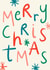 Classic Christmas Card - Merry Christmas - Typography created by Lauren Barclay