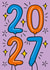 Cute New Year Card - 2027 - Balloons NYE created by TeePee Creations