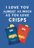 Cute Anniversary Card - Crisps created by Giddy Kipper