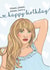 Fun Birthday Card - Sabrina Carpenter - Please, Please, Please Have A Happy Birthday created by Rulu