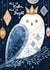 Arty Christmas Card - Owl - Calm And Bright created by Tracey Coon | Noonday Design