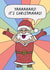 Funny Christmas Card - Drag Father Christmas - Yaaaaaaas! created by Sarah Harding