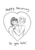 Cute Anniversary Card - Gay Couple - Heart created by Kathryn Doodle Player