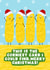 Punny Christmas Card - Sweetcorn - Corny - Pun created by Pink Peach Cards