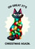 Funny Christmas Card - Grumpy Cat - Sarcastic - Oh Great It's Christmas Again created by Folio | Ian Owen