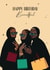 Pretty Birthday Card - Beautiful - Friends - Hijab created by Anoela Cards