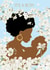 Pretty New Baby Card - It's A Boy - African Mother created by Rich Girl Paper