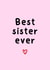 Cute Birthday Card - For Sister - Best Sister Ever created by Amy (Hedgecards)