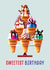 Cute Birthday Card - Ice cream - Sweetest Birthday created by Folio | Ian Owen