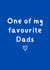 Cute Father's Day Card - One Of My Favourite Dads - LGBTQ+ created by Amy (Hedgecards)