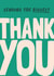 Classic Thank You Card - Biggest Thank You - Typography created by Bev O'Connor || @oconnordesign