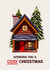 Cute Christmas Card - Cosy Cabin - Illustration created by Folio | Ian Owen