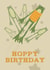 Cute Birthday Card - Hoppy Birthday - Frog Pun created by Giddy Kipper