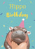 Cute Birthday Card - Moo Deng - Hippo created by Sarah Stephenson