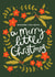 Pretty Christmas Card - Both Of You - Festive Florals created by Abbie Imagine