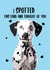 Cute Anniversary Card - Dalmatian - I Spotted This Card created by BB Designs