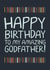 Classic Birthday Card - For Godfather - Typography created by Laurent Collective
