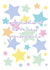 Sweet Congratulations Card - For New Grandparents - Colourful Stars created by size3art