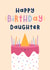 Cute Birthday Card - For Daughter - Sprinkles Cake created by Joanne Hawker