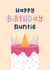 Cute Birthday Card - For Auntie - Sprinkles Cake created by Joanne Hawker