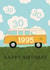 Classic 30th Birthday Card - Campervan - 1995 created by Giddy Kipper